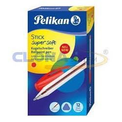 PENNE SFERA STICK ROSSO PELIKAN CONF.50PZ