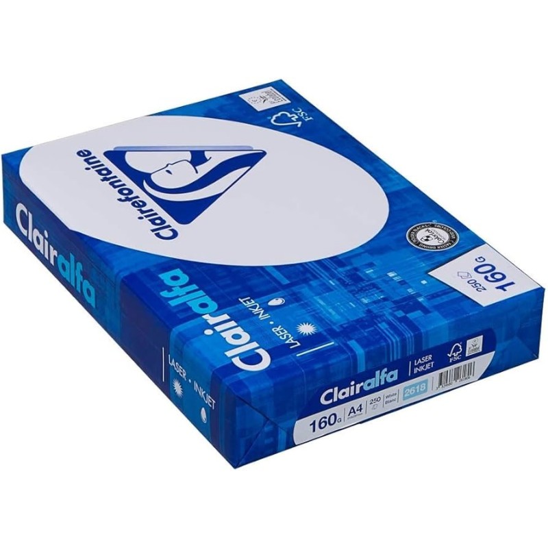 CARTA A4 160GR 250FG BIANCO CLAIRALFA