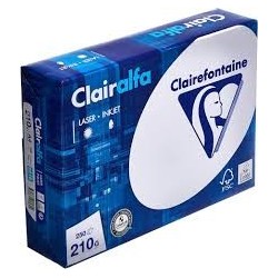 CARTA A4 210GR 250FG BIANCO CLAIRALFA