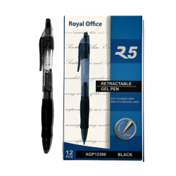 PENNE GEL ROYAL OFFICE 0.7 NERO CONF.12PZ