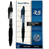 PENNE GEL ROYAL OFFICE 0.7 NERO CONF.12PZ